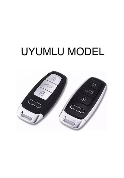 Audi A6l A7 A8 C8 Q8 D5 Silikon Anahtar Koruma Kılıfı Siyah Renk