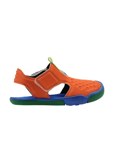 Panço Unisex Bebek Cırt Cırtlı Turuncu Sandalet