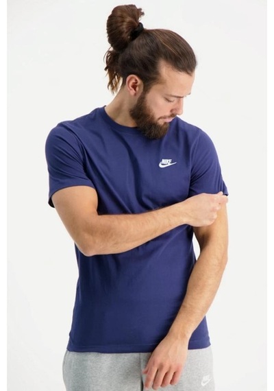 Nike M Nsw Club Erkek Lacivert Tişört Ar4997-410 Lacivert