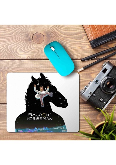 Bojack Horseman Siyah Mouse Pad Mousepad