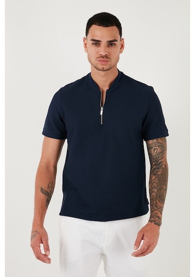 Buratti Pamuklu Regular Fit Yarım Fermuarlı Erkek T Shirt 5902653 Lacivert