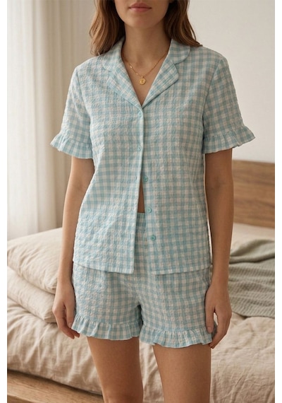 Norcia Sports Kare Desenli Fırfır Detaylı Şortlu Pijama Takımı 8070 Yeşil Çok Renkli - 929322598 Çok Renkli - 929322598 Çok Renkli Norcia Sports Kare Desenli Fırfır Detaylı Şortlu Pijama Takımı 8070 Yeşil Çok Renkli - 929322598 Çok Renkli - 929322598 Çok Renkli