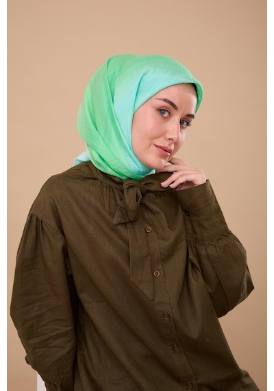 Silk Home Olinda İpek Eşarp 47005-20 Su Yeşili, Turkuaz, Pastel Yeşil, Bebe Mavi