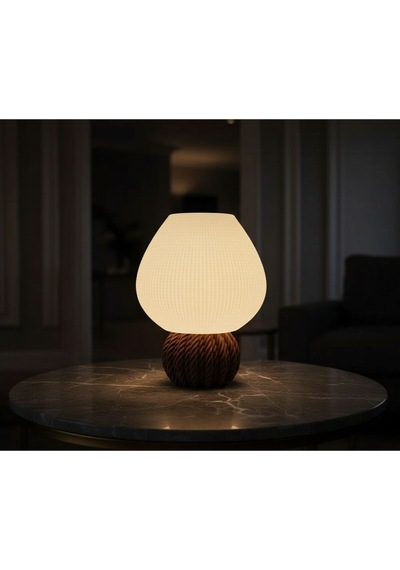 Dovi Model - Led Abajur - Masa Lambası - Usb 5v İle Çalışır - Slim Led Aydınlatması Dahildir - Dekoratif Lamba - Renk Seçenekli Çok Renkli