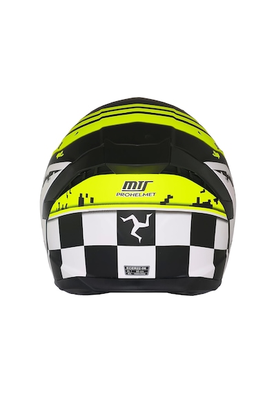 Mts M-910 VıgorGüneş Vizörlü Kask Gri Camlı Mat Siyah- Sarı