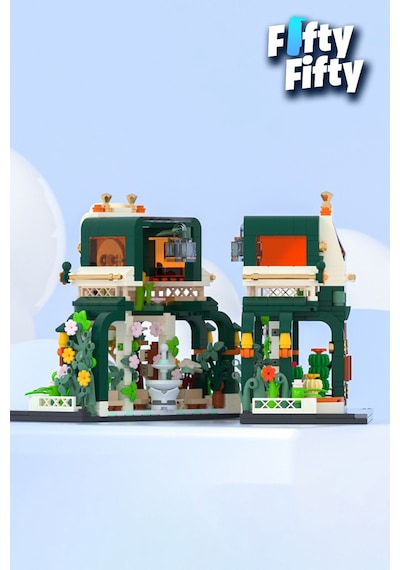 Jaki Flower House/çiçek Evi -jk2362 867 Parça Oyuncak Yapım Seti