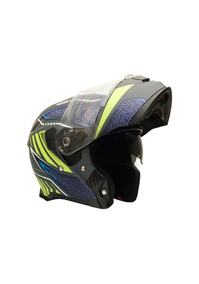 My Helmets Mks002-rgby Güneş Vizörlü Şeffaf Çene Açılır Motosiklet Kaskı Çok Renkli
