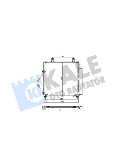 Kale Klıma Radyatoru 12 Mm Mıtsubıshı Attrage Vı 1.2 13/ / Space Star Vı 1.0 - 1.2 12/ Klr-358045