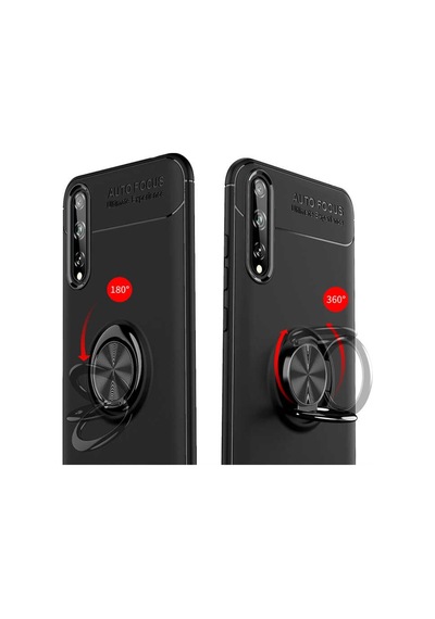 Huawei P Smart S (Y8P) Kılıf Yüzüklü Magnetli Ravel Case