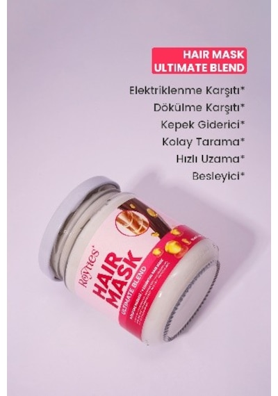 Royues Kuru Ve Yıpranmış Saçlar için Nemlendirici Saç Maskesi 190 ML