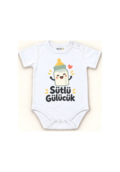 Babylimon Sütlü Gülücük Beyaz Kısa Kollu Çıtçıtlı Bebek Zıbını Beyaz - Sütlü Gülücük - 928161924 Beyaz - Sütlü Gülücük
