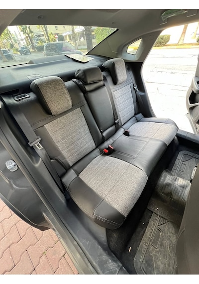 Citroen C4x Uyumlu Araca Özel Oto Koltuk Kılıfı 158550 Siyah-Gri