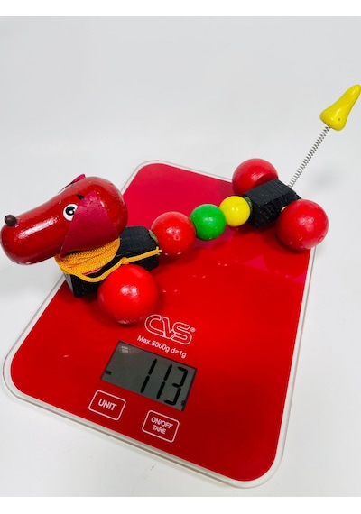 Ahşap Köpek İpli Çekmeli Oyuncak -17Cm