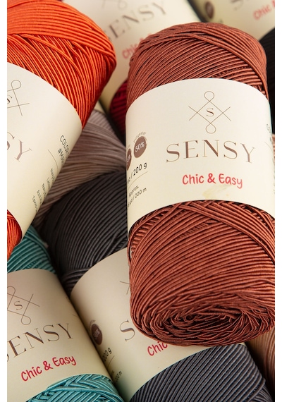 Sensy Premium Chic&easy 200 Gr Slim Supra İpi Mumlu İp Makrome İp Runner İpi Pase İp Yeşil