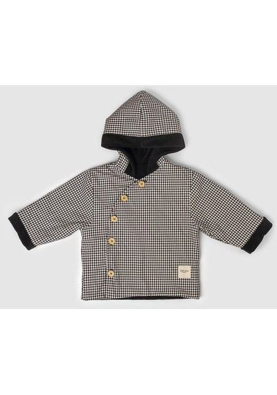 Totzee Diagonal Mont Mini Ekose Siyah & Beyaz Siyah