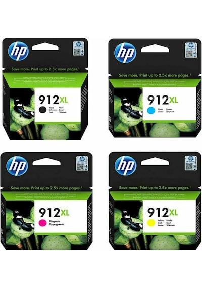 Hp 912Xl 4 Renk Mürekkep Kartuş Seti