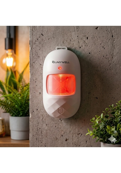 Uniywell Tuya & Smart Life Uyumlu Kablosuz Pır Hareket Dedektörü - Dijital Hassas Algılama, Akıllı Alarm Sistemleri İle Tam Uyumlu Güvenlik Sensörü