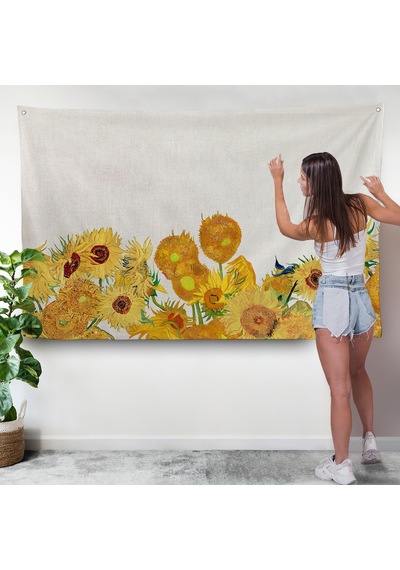 Vincent Van Gogh - Ayçiçekleri Duvar Örtüsü-7149