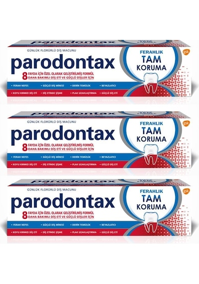 Parodontax Tam Koruma Ferahlık Diş Macunu 3 x 75 ML