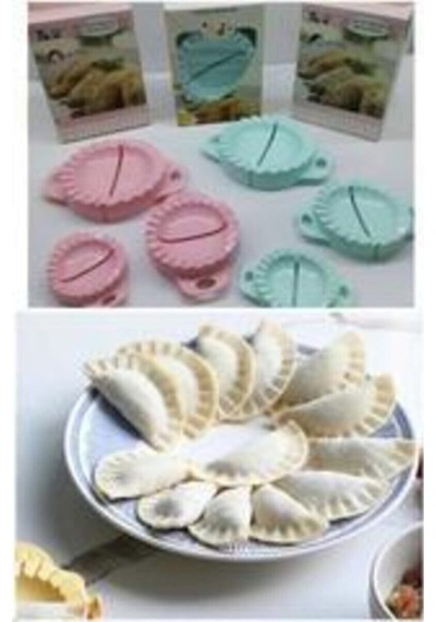 3'lü Ravioli Kalıbı Çiğ Börek Mantı Poğaça Pasta Hamur Kalıbı Set Kurabiye Kalıbı Diğer