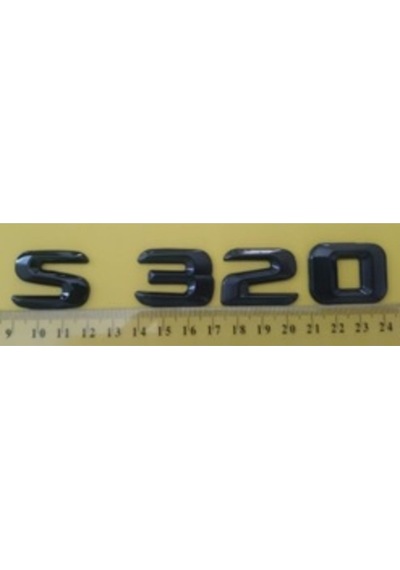 Mercedes Uyumlu Yazı S 320 Siyah