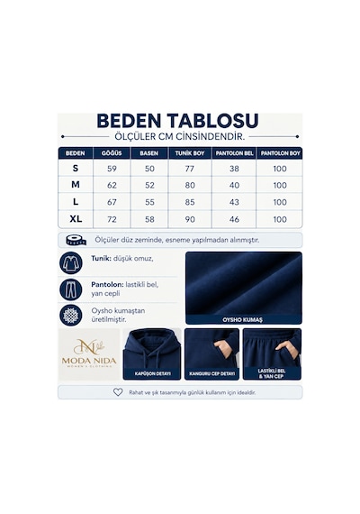 Modanida Kadın Lacivert Modal Oysho Kumaş Oversize Kapüşonlu Kanguru Cepli Eşofman Takımı Rahat İkili Takım Lacivert Lacivert Modanida Kadın Lacivert Modal Oysho Kumaş Oversize Kapüşonlu Kanguru Cepli Eşofman Takımı Rahat İkili Takım Lacivert Lacivert