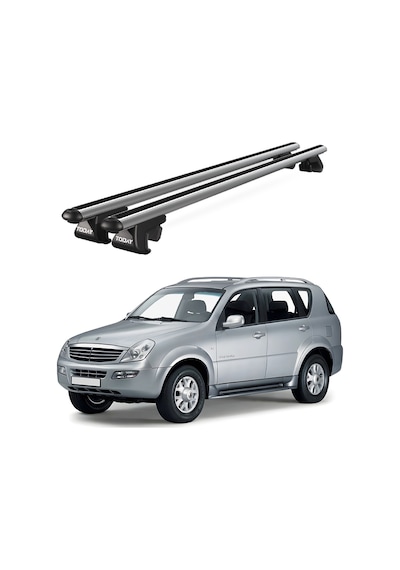 Venüs Ssangyong Rexton Mkı 2001-2006 Uyumlu Gri Ara Atkı Port Bagaj Tavan Barı