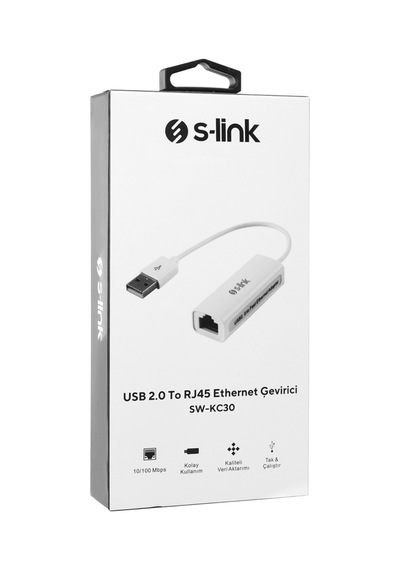 S-lınk Sw-kc30, Usb2.0 To Rj45, Ethernet Kartı