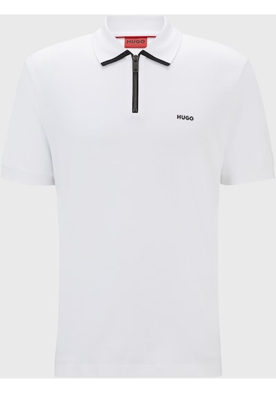 Hugo Erkek Polo Yaka T Shirt 50511721 100 Beyaz