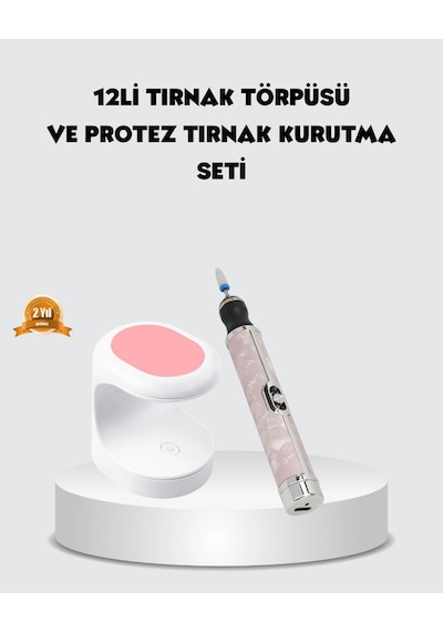 20.000 Rpm Tırnak Matkabı + Mini Led Oje Kurutma Cihazı Seti