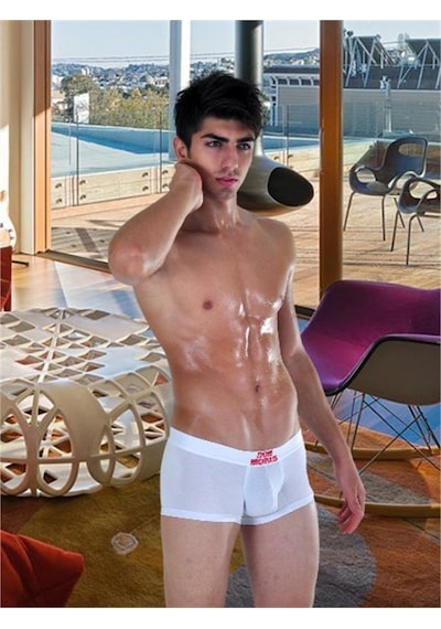 Erkek Boxer Külot Beyaz