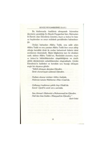 Sevgili Peygamberimiz Sallallâhu Aleyhi Ve Sellem / Ömer Reh...