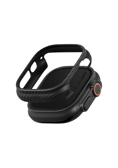 Apple Uyumlu Watch Ultra 3 49mm Kılıf Karbon Kasa Koruyucu Armaid Fiber Yüzey Premium Koruma Keva Verge