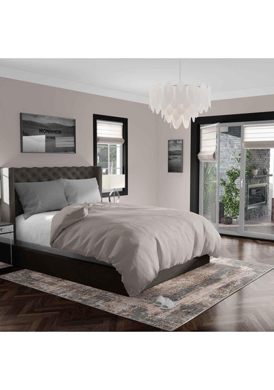 Kaymaz Taban Yıkanabilir Halı Mutfak, Salon, Yatak Odası İçin Modern Dijital Baskı Halı Sln Halı - 0030 Çok Renkli