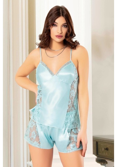 Miss Laris Lingerie Gecelik Kadın 3053 Mavi