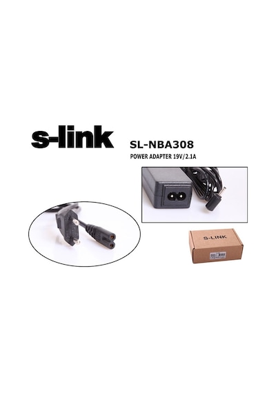S-Link Sl-Nba308 40W 19V 2.1A 2.5x0.7 Asus Uyumlu Adaptör