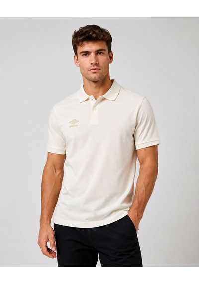 Umbro Lotus Kamp Erkek Ekru Pamuklu Polo Spor Tişört Tf0530