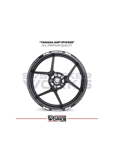 Yamaha Jant Sticker Seti Yüksek Kalite 16lı Jant Set Yamaha Uyumlu 70891246