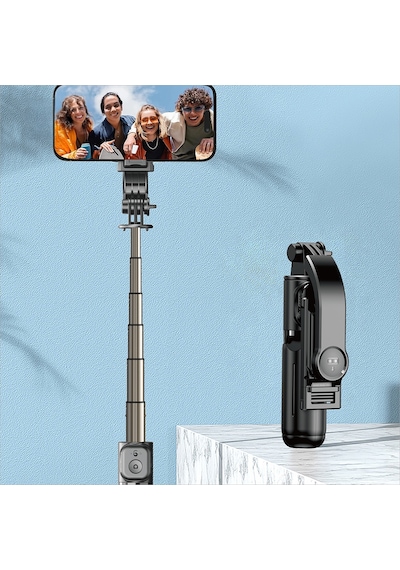 Go Des Gd-st66 Kumandalı 360 Derece Dönebilen Selfie Çubuğu Ve Tripod Siyah