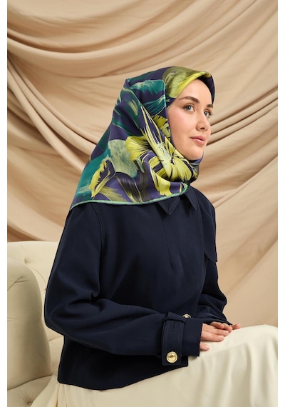 Silk Home Twill İpek Eşarp - 11480-81 Sarı