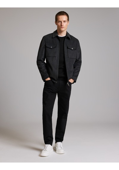 Pierre Cardin Antrasit Regular Fit Fermuarlı Ceket 50327909-vr006