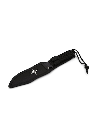 Valkyrie - 8Cr15 Kuzey Yıldızı Outdoor Paracortlu Kamp Bıçağı Siyah