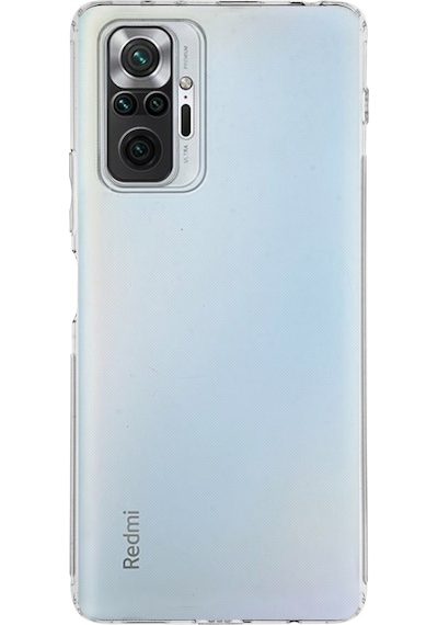 Xiaomi Redmi Note 10 Pro 4G Kılıf Kamera Korumalı Tıpalı Şeffaf Silikon Kapak
