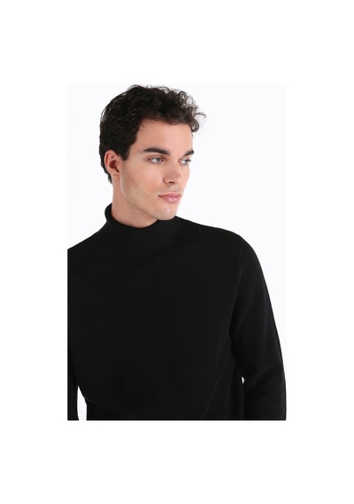 Colin's Colins Regular Fit Turtle Neck Siyah Erkek Kazak Cl1064879 Siyah