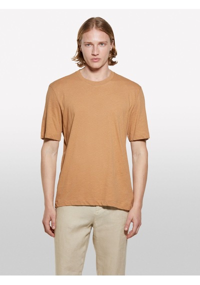 Keten Karışımlı Bisiklet Yaka Regular Fit T-shirt Erkek Kahverengi T-shirt - 325p3d8fs104l Kahverengi Keten Karışımlı Bisiklet Yaka Regular Fit T-shirt Erkek Kahverengi T-shirt - 325p3d8fs104l Kahverengi