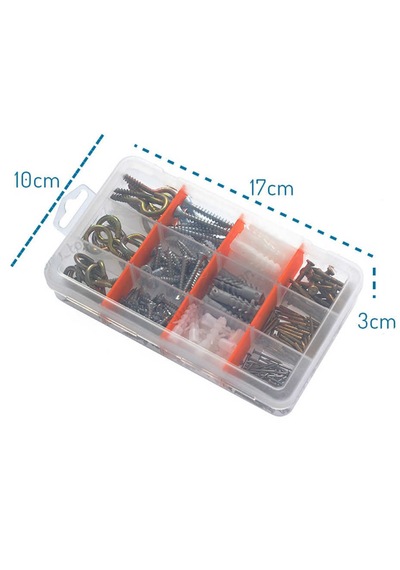4 Parça Organizer Saklama Kutusu Plastik Bölmeli Alet Çantası