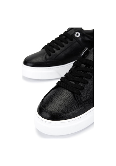 Tamer Tanca Kadın Hakiki Deri Siyah Floter Sneakers & Spor Ayakkabı 04 503 Bn Ayk Y25 Sıyah Fltr Siyah