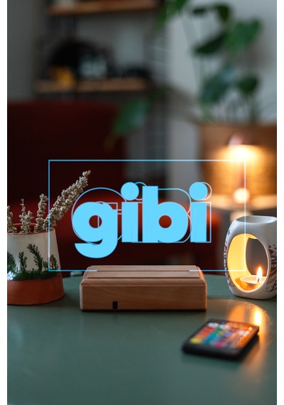 Gibi Dizi 16 Renk Kumandalı 3d Gece Lambası Çok Renkli