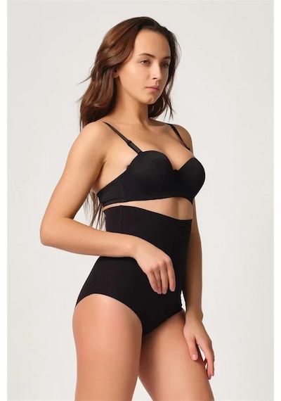 Linabloom Siyah Mı 2708 Lazer Yüksek Bel Kesim Slip Hayalet Korse
