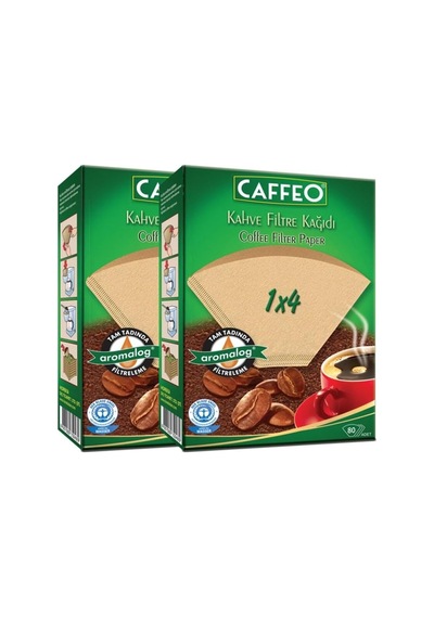 Kahve Filtresi 1x4 80li 2 Paket Çok Renkli
